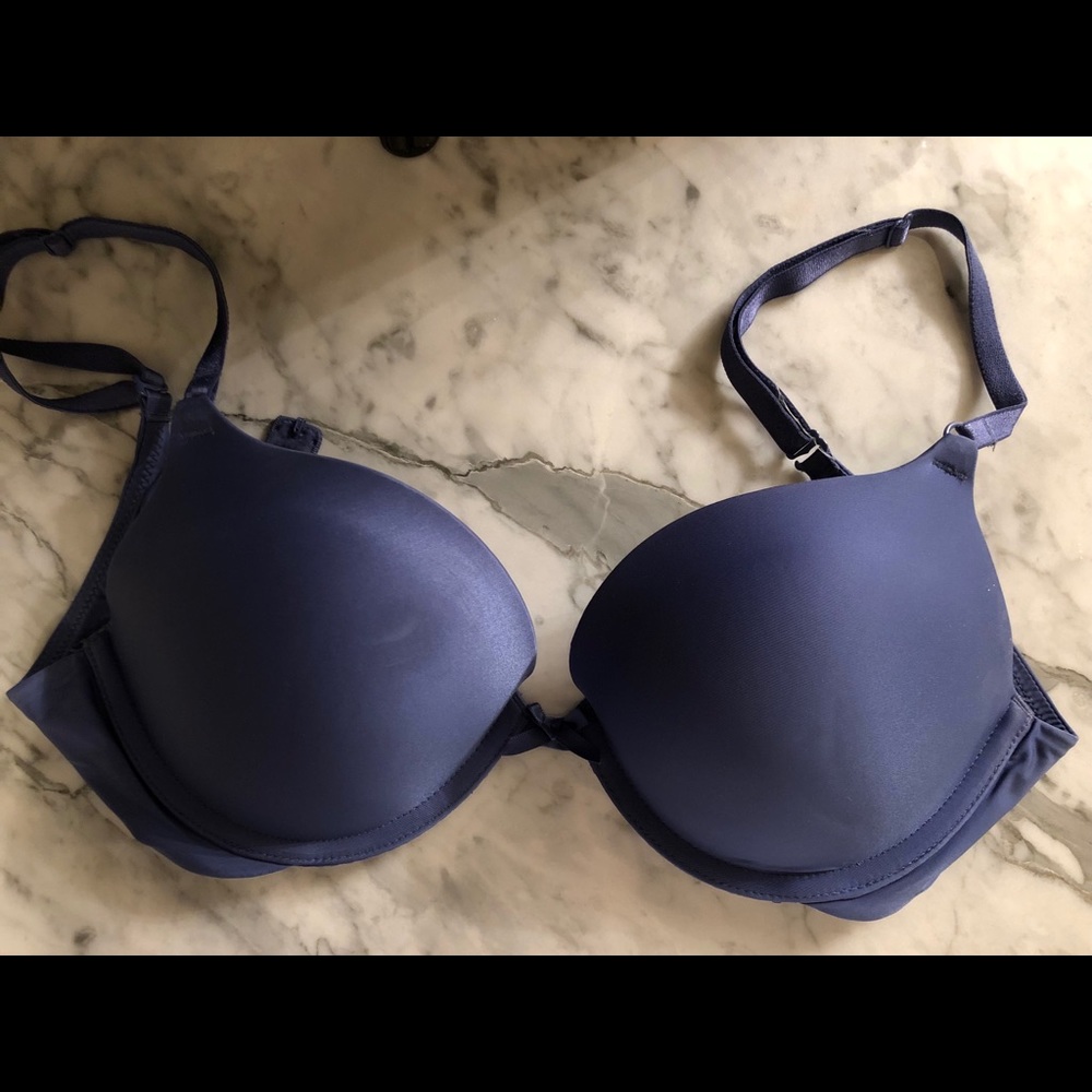 VS Periwinkle Silk Push-Up Bra